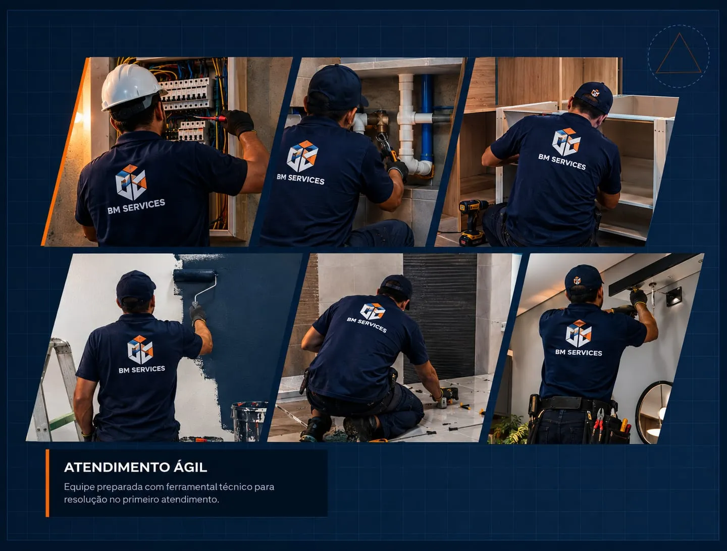 Equipe BM Services em ação com acabamento de alto padrão